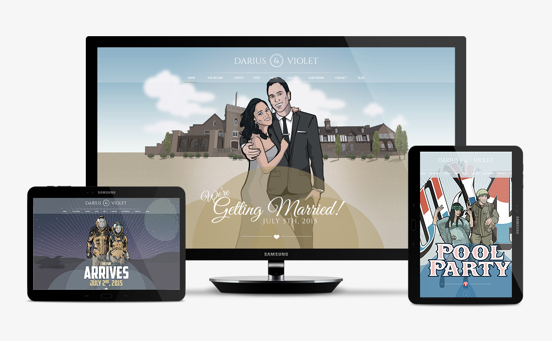 Darius and Violet | Web Design